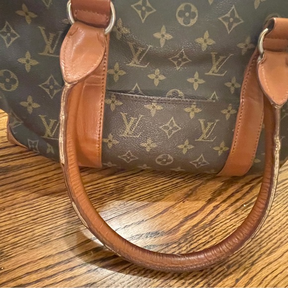 Vintage Authentic Louis Vuitton Sac Bag Large Monogram Weekend PM Tote - Rare - Picture 3 of 12